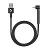 Дата-кабель Stand USB - USB-C,  подставка, алюминий, 1м, черный, Deppa [72295] (з) 