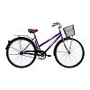 Велосипед 28" FOXX FIESTA фиолетовый, сталь, размер 20" + передняя корзина 